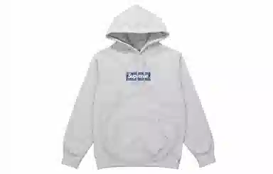 Supreme Bandana Box Logo Hooded Sweatshirt Grey