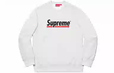 Supreme Underline Crewneck Light Grey
