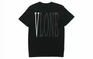 VLONE 3M Reflective Logo Tee Black Grey