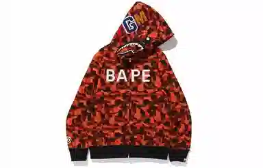 A BATHING APE x XO Camo Shark Full Zip Hoodie