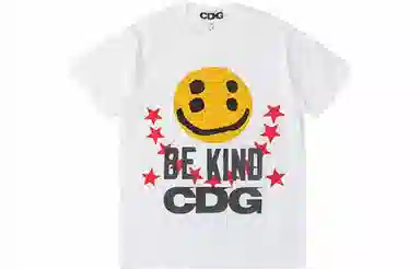 CDG x Cactus Plant Flea Market Smiley T-Shirt White