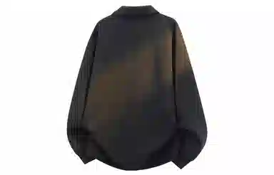 木林森 休闲假两件麻花纹设计翻领设计套头条纹长袖衬衫 男女同款