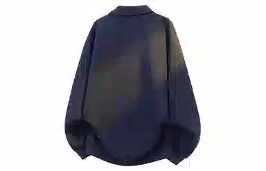 木林森 休闲假两件麻花纹设计翻领设计套头条纹长袖衬衫 男女同款