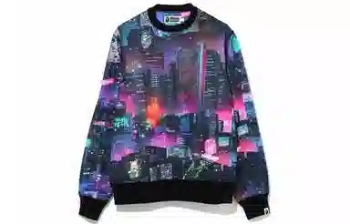 BAPE Neon Tokyo Crewneck