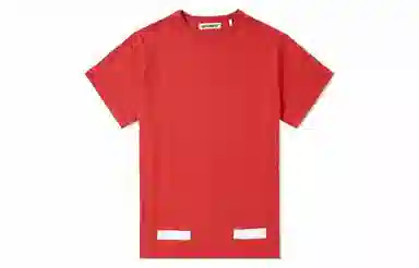OFF-WHITE Basic Striped T-Shirt Red