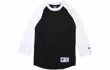 Champion Raglan 3/4 Sleeve Tee Black