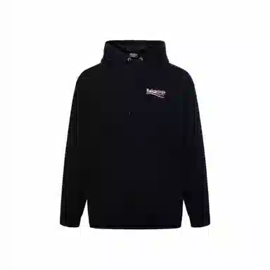 Balenciaga Political Campaign Hoodie Black
