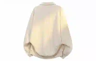 木林森 休闲假两件麻花纹设计翻领设计套头条纹长袖衬衫 男女同款