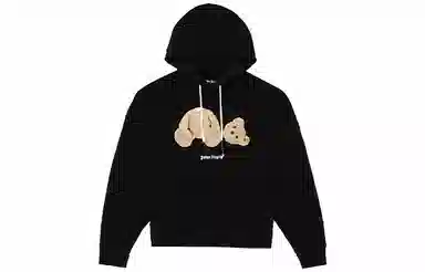 Palm Angels Bear Hoodie Black