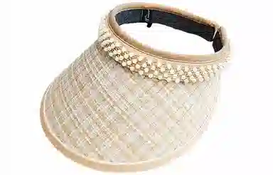 优幽兰 法式优雅高级感 小香风空顶帽 时尚百搭气质大帽檐显脸小太阳帽 户外遮阳防紫外线 涤纶 防晒帽 女款