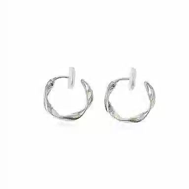 希遇 银辉缠绕 国潮轻奢小众设计 小众简约设计日常通勤百搭 气质高级 合金 耳夹 男女同款情侣款