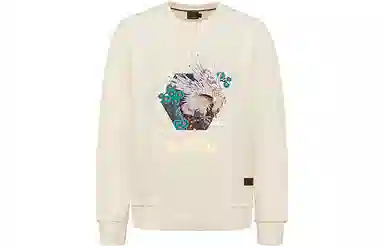 EVISU Eagle Embroidered Logo Crewneck Sweatshirt