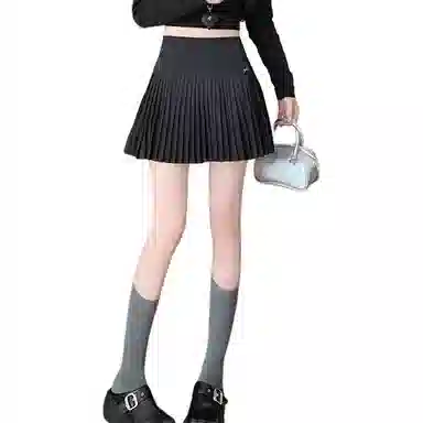 莫代尔 港味高腰防走光休闲短裙 女款