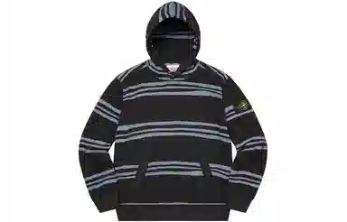 Supreme x Stone Island Warp Stripe Hooded Sweatshirt
