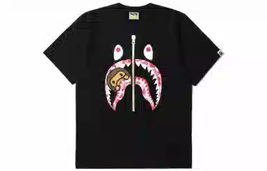 A BATHING APE Milo Shark Print Crewneck T-Shirt