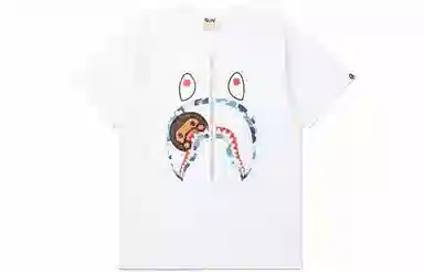 A BATHING APE Milo Shark Print Crewneck T-Shirt