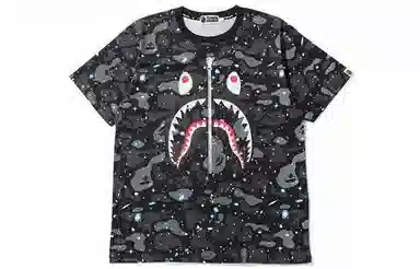 A BATHING APE Space Camo Shark Tee