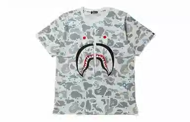 A BATHING APE Space Camo Shark Tee