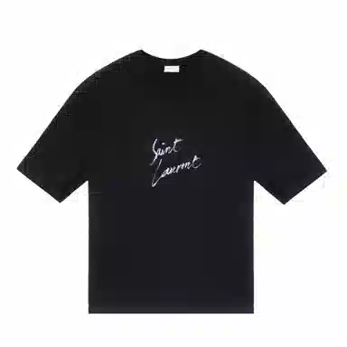 Saint Laurent Printed T-Shirt Black