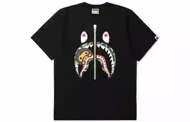 A BATHING APE Milo Shark Print Crewneck T-Shirt