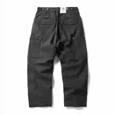 赞仕 复古重磅宽松中腰长裤工装裤 男款