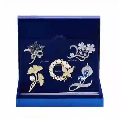 缔晶 森系精致时尚套装 优雅清新春夏配饰礼盒 合金 胸针 女款