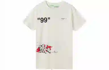 Off-White Graffiti Print T-Shirt White