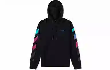 OFF-WHITE AW18 Gradient Hoodie Black