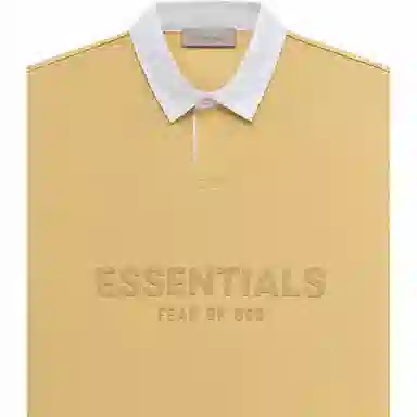 Fear of God Essentials Waffle Henley Rugby Light Tuscan