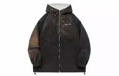 王者荣耀 鲁班七号星空梦想款 美式高街纯色简约基础款字母印花休闲宽松百搭撞色外套高街户外机能风工装连帽无性别通勤舒适夹克 男女同款