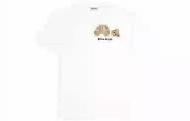 Palm Angels Flocked Teddy Bear T-Shirt White