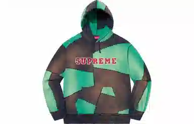 Supreme Patchwork Hooded Sweatshirt