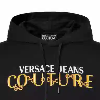 Versace Jeans Hooded Sweater Black