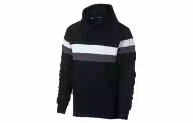 Nike SB Icon Striped Hoodie Black