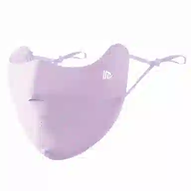 雅鹿 精致防晒秘籍 潮流黑科技凉感冰丝无痕一体式设计显脸小护眼角可调节挂耳式户外骑行防紫外线舒适透气遮阳 锦纶 口罩 女款