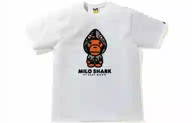 A BATHING APE Shark Hoodie Print T-Shirt