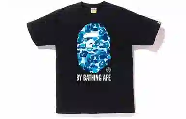 A BATHING APE Abc By Bathing Tee Blue Camo