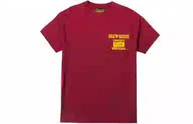 Drew House logo FW21 Community Ss Tee LogoT burgundy