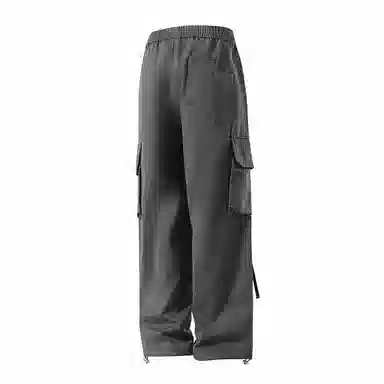 国际米兰足球俱乐部 美式纯色简约多口袋百搭系带直筒工装裤 男女同款