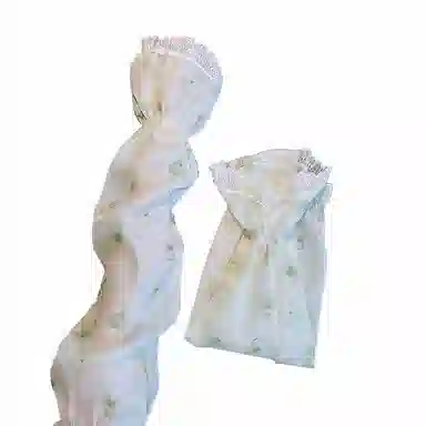 浪莎 甜美晕染花朵蕾丝袖套公主风淑女细闪冰丝冰袖开车骑行护臂 聚酯纤维 防晒袖 女款