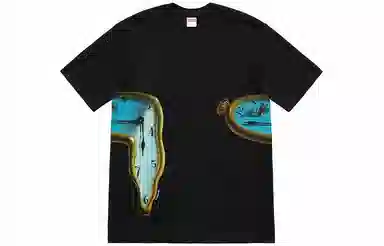 Supreme The Persistence of Memory Tee Black