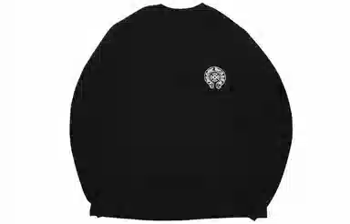 Chrome Hearts Beijing Horseshoe Cross Long Sleeve Tee Black