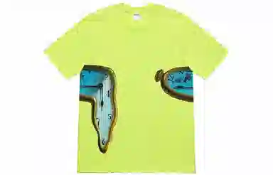 Supreme The Persistence of Memory Tee Neon Green