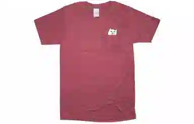 RIPNDIP Classic Pocket Tee Burgundy