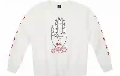 CLOT CLOTTEE Handprint Crewneck Sweatshirt White