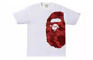 BAPE Color Camo Side Big Ape Head Tee White