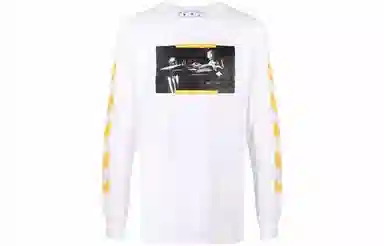 OFF-WHITE FW21 Long Sleeve Tee White