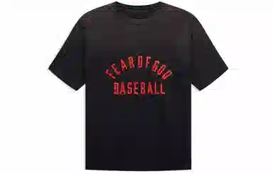 Fear of God Baseball Tee Vintage Black LogoT