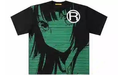 BENMYSHOWER Cartoon Print T-Shirt Black