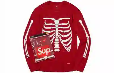 Supreme x Hanes x Bones Thermal Crew